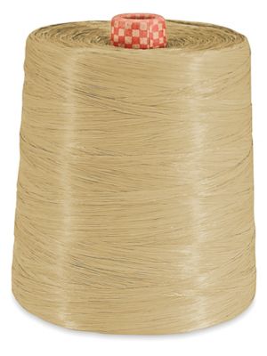 Raffia Ribbon - 1/4 x 2,200 yds, Kraft S-15408KRFT - Uline