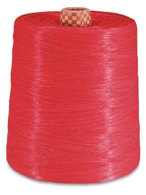 Raffia Ribbon - 1/4 x 100 yds, Red Pearl - ULINE - 2 Rolls - S-9610RP