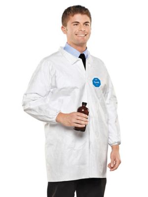 DuPont™ Tyvek® Lab Coat with No Pockets S-15410 - Uline