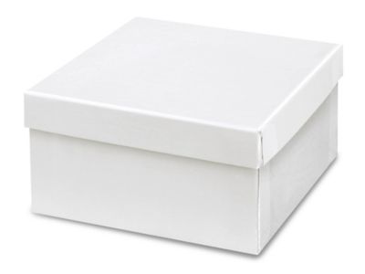 High Gloss Gift Boxes - 10 x 10 x 8, Black - ULINE - Case of 30 - S-22272