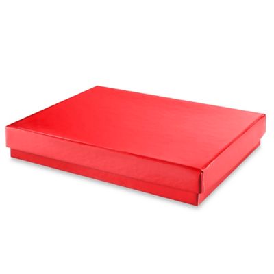 Jewelry Boxes - 5 1/4 x 3 3/4 x 7/8", Red Gloss S-15426