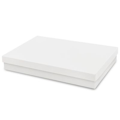 Jewelry Boxes 8 x 5 1/2 x 1 1/4", White Swirl S15428 Uline