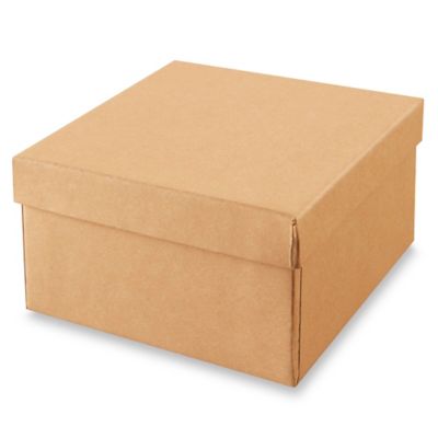 Jewelry Boxes - 3 1/2 x 3 1/2 x 2", Kraft S-15429
