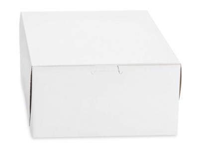 Cake Boxes - 8 x 8 x 4", White S-15470