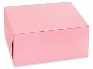 Cake Boxes - 9 x 9 x 4", Pink S-15474