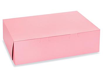 Cake Boxes - 14 x 10 x 4", Pink S-15476
