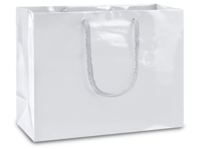  Sacs de magasinage haute brillance – Boutique, 13 x 5 x 10 po