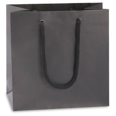  Matte Laminate Shopping Bags - 6 1/2 x 3 1/2 x 6 1/2", Mini