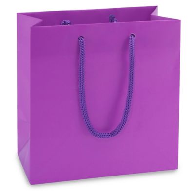 Matte Laminate Shopping Bags - 6 1/2 x 3 1/2 x 6 1/2