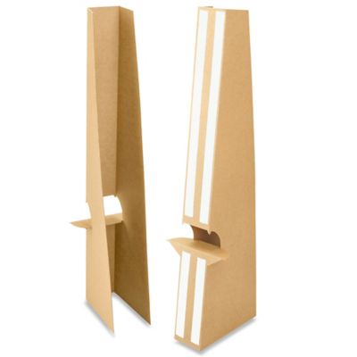 Easel Backs - 5, Single Wing, White S-18203W - Uline