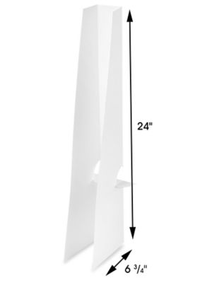 Double Wing White 15 inch Easel Backs 400pk