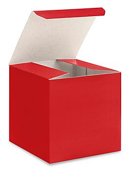 Gift Boxes - 3 x 3 x 3", Red Gloss S-15491