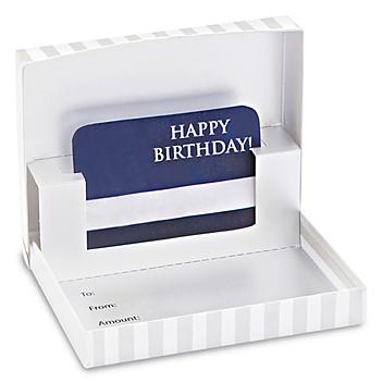 Gift Card Boxes - 3 3/8 x 4 3/4 x 3/4", Pearl Stripe S-15493PE