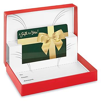 Gift Card Boxes - 3 3/8 x 4 3/4 x 3/4", Red Gloss S-15493R