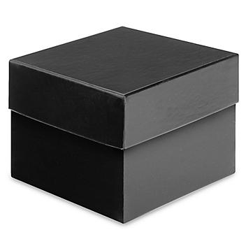 Deluxe Gift Boxes - 4 x 4 x 3", Black S-15495