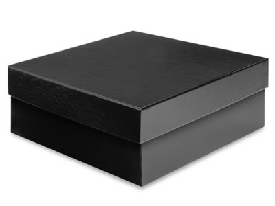 black gift box with lid