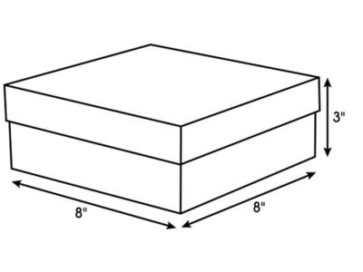 Deluxe Gift Boxes - 8 x 8 x 3