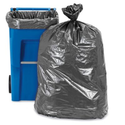 Drawstring Trash Liners - .8 Mil, 13 Gallon, Clear S-15583C - Uline