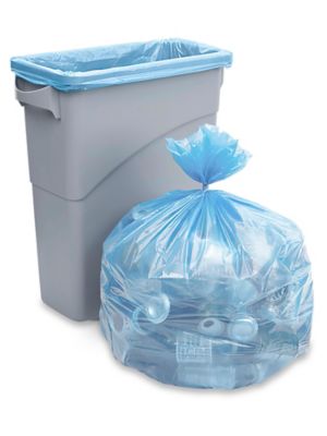 Blue Recycling Trash Liner - 20-30 Gallon
