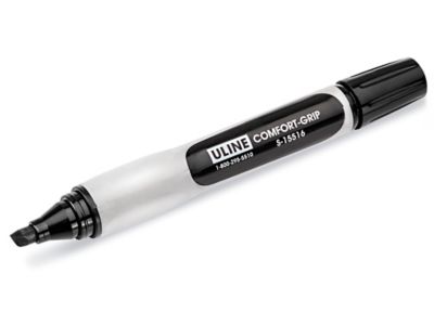 Uline Pallet Markers - Comfort-Grip Chisel-Tip, Black S-15516BL