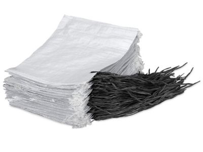 Sand Bags - 100 Empty White Woven Polypropylene Sandbags : :  Electronics