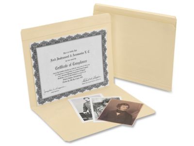 Archival File Folders - Letter, 9 5/8 x 11 3/4" S-15527
