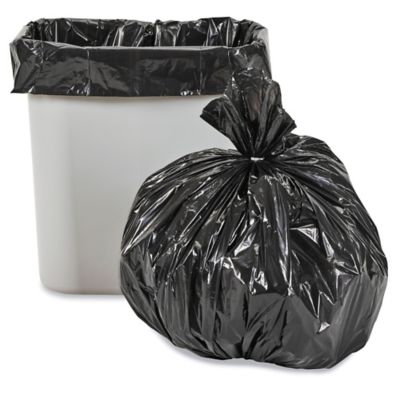 Uline Industrial Trash Liners - 6-7 Gallon, .75 Mil, Black S-15533