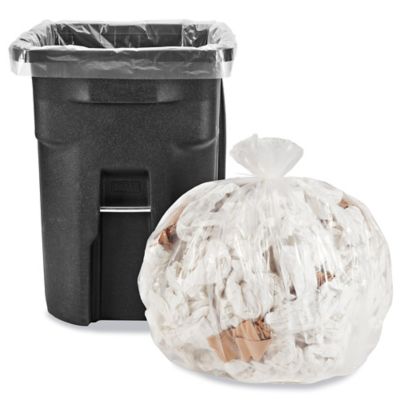 Uline Industrial Trash Liners - 6-7 Gallon, 1.2 Mil, Clear