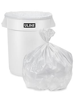Trash Liners - 33 Gallon, White S-15542W