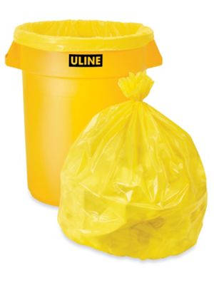 Uline Industrial Trash Liners - 33 Gallon, 1.5 Mil, Black
