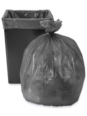 Trash Liners - 40-45 Gallon, Gray S-15543GR - Uline