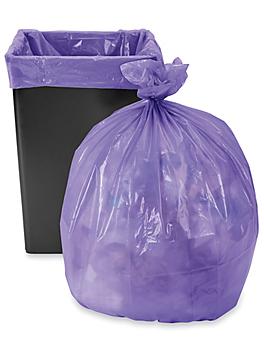 Trash Liners - 40-45 Gallon, Purple S-15543PUR