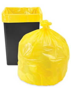 Sacs poubelle – 40 à 45 gallons, jaune S-15543Y - Uline