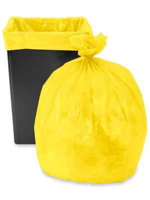 Sacs poubelle – 40 à 45 gallons, jaune S-15543Y - Uline