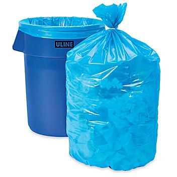Trash Liners - 44-55 Gallon, Blue S-15544BLU