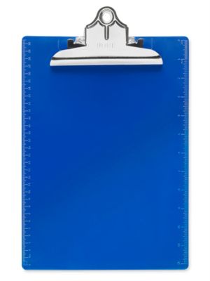 Plastic Clipboard - Letter, Blue S-15545BLU - ULINE