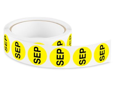 Circle Months of the Year Labels - "SEP", 1" S-15555