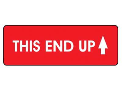 High Gloss Shipping Labels - "This End Up", 2 x 4" S-15561