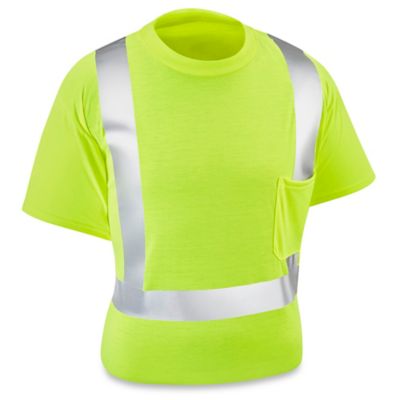 Class 2 Standard HiVis TShirt Lime, 3XL S15568G3X Uline