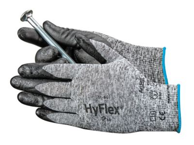 Ansell&reg; HyFlex&reg; 11-801 Foam Nitrile Coated Gloves - Gray/Black, 2XL S-15572GB-2X