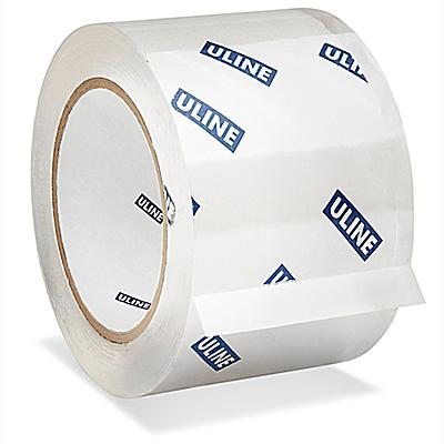 24 Rolls 3 Inch Wide 55 Yard 2.6 Mil Uline Packaging Clear Carton Sealing Tape 