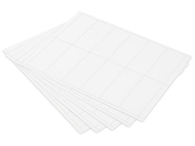 Insert Cards - 2 x 4, White S-15619W - Uline