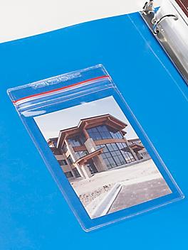 Reclosable Press-On Vinyl Envelopes - 4 x 6" S-15594