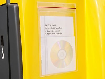 Reclosable Press-On Vinyl Envelopes - 6 x 9" S-15595
