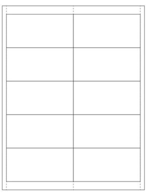  Insert Cards - 2 x 4"