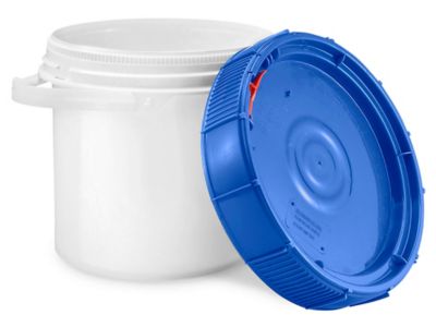 Plastic Pail - 3.5 Gallon, White S-9942W - Uline