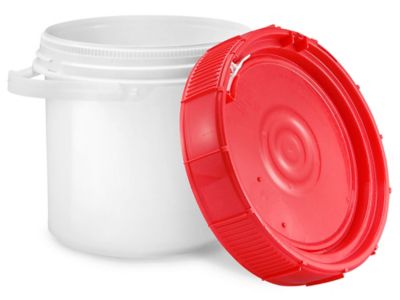 Plastic Pail - 3.5 Gallon, Natural S-9942NAT - Uline