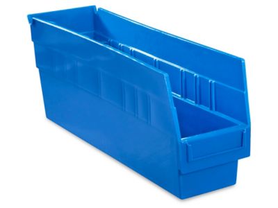  Plastic Shelf Bins - 4 x 18 x 6"