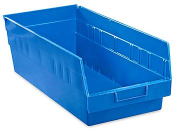 Plastic Shelf Bins - 8 1/2 x 18 x 6"
