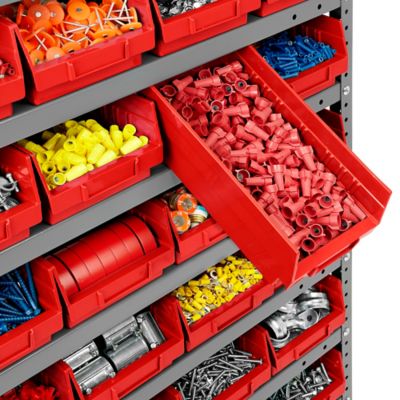 Plastic Parts Cabinet - 26 Drawer, 20 x 7 x 11, Red H-5578R - Uline